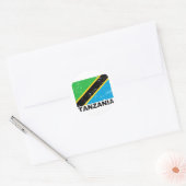  vlag Tanzania Ronde Sticker (Envelop)