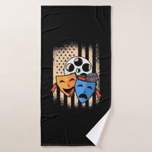 Vlag theater Actor America Badhanddoek