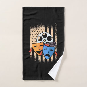 Vlag theater Actor America Handdoek