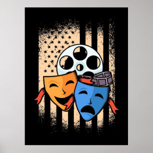 Vlag theater Actor America Poster
