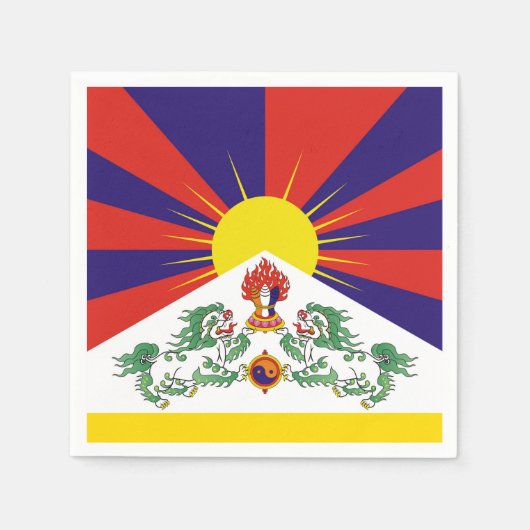 vlag Tibet en sneeuwballingen, mantra- de Himalaya Servet (Voorkant)
