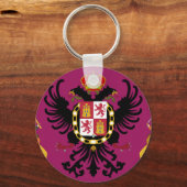 Vlag Toledo (Spanje) Sleutelhanger (Voorkant)