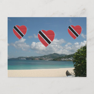 Vlag Trinidad en Tobago Briefkaart