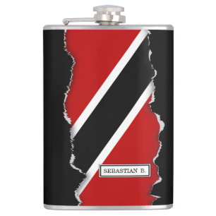 Vlag Trinidad en Tobago Heupfles