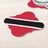 Vlag Trinidad en Tobago Kartonnen Onderzetters (Gekanteld)