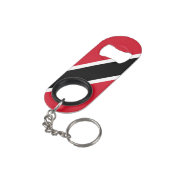 Vlag Trinidad en Tobago Mini Flessenopener (Achterkant Gekanteld)