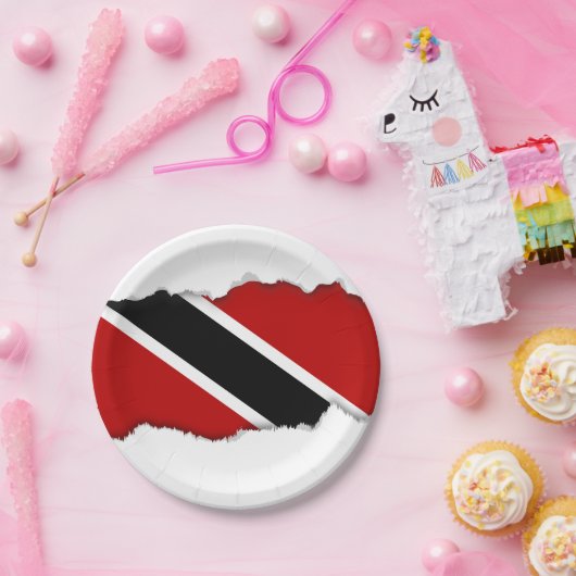 Vlag Trinidad en Tobago Papieren Bordje (Feest)