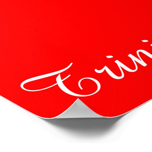 Vlag Trinidad en Tobago Poster (Hoek)