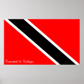 Vlag Trinidad en Tobago Poster (Voorkant)