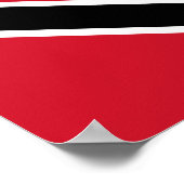 Vlag Trinidad en Tobago Poster (Hoek)