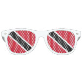 Vlag Trinidad en Tobago Retro Zonnebril (Voorkant)