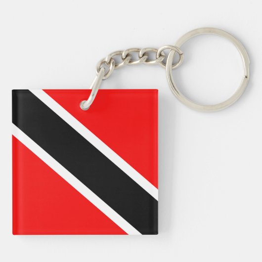 Vlag Trinidad en Tobago Sleutelhanger (Achterkant)