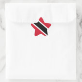 Vlag Trinidad en Tobago Ster Sticker (Tas)