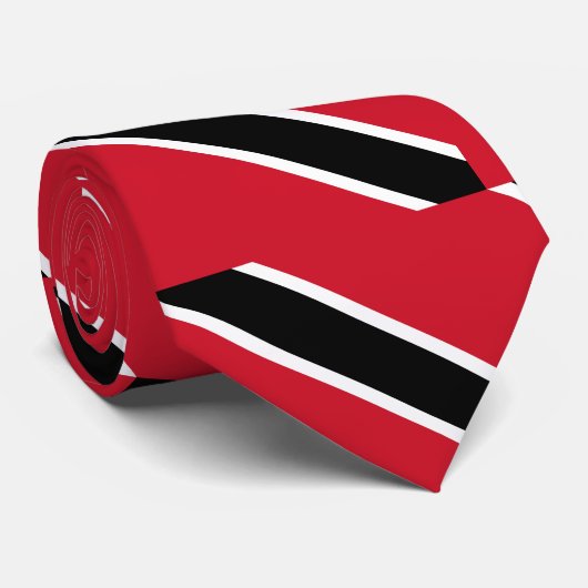 Vlag Trinidad en Tobago Stropdas (Opgerold)