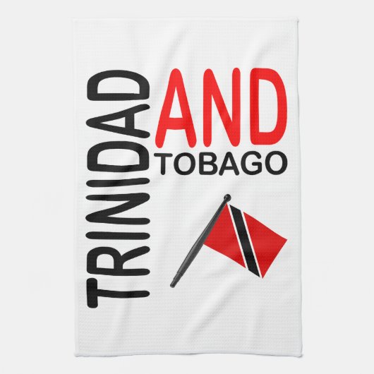 Vlag Trinidad en Tobago Theedoek (Verticaal)