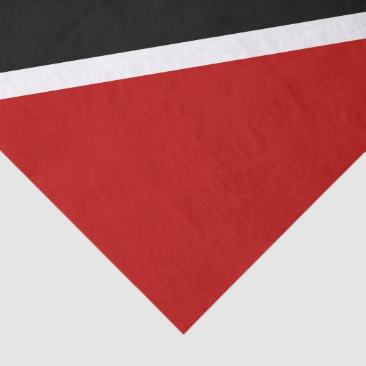 Vlag Trinidad en Tobago Tissuepapier (Detail)