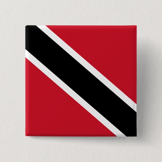 vlag trinidad en tobago vierkante button 5,1 cm (Voorkant)