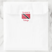 Vlag Trinidad en Tobago Vierkante Sticker (Tas)