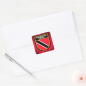 Vlag Trinidad en Tobago Vierkante Sticker (Envelop)