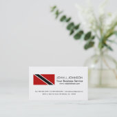 Vlag Trinidad en Tobago Visitekaartje (Staand voorkant)