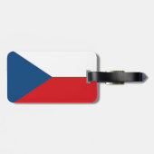 vlag Tsjechië Bagagelabel (Achterkant horizontaal)
