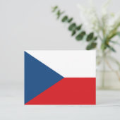 vlag Tsjechië Briefkaart (Staand voorkant)