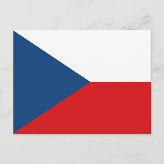 vlag Tsjechië Briefkaart (Voorkant)