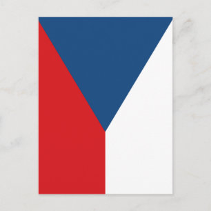 vlag Tsjechië Briefkaart