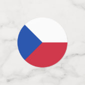 vlag Tsjechië Confetti (Kleine voorkant)