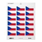 vlag Tsjechië Etiket (Full Sheet)