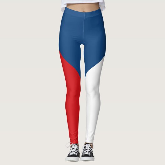 vlag Tsjechië Leggings (Voorkant)