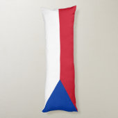 vlag Tsjechië Lichaamskussen (Achterkant (Verticaal))