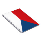 vlag Tsjechië Notitieboek (Rechterzijde)