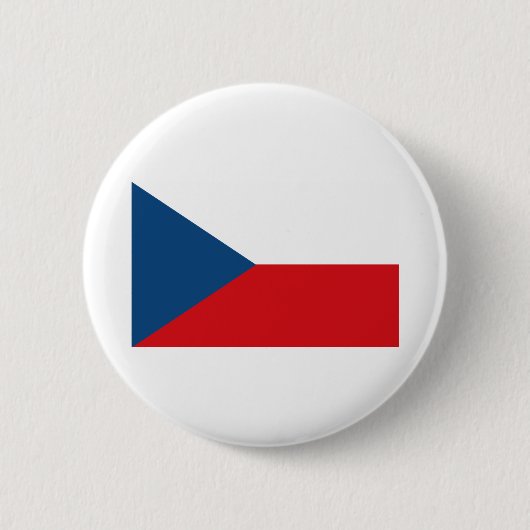 vlag Tsjechië Ronde Button 5,7 Cm (Voorkant)