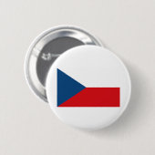 vlag Tsjechië Ronde Button 5,7 Cm (Voorkant /achterkant)