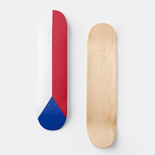 vlag Tsjechië Skateboard (Voorkant)
