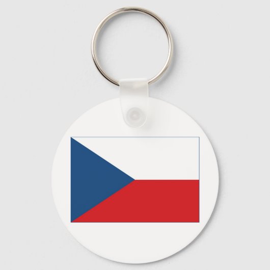 vlag Tsjechië Sleutelhanger (Voorkant)