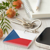 vlag Tsjechië Sleutelhanger (Voorkant Rechts)