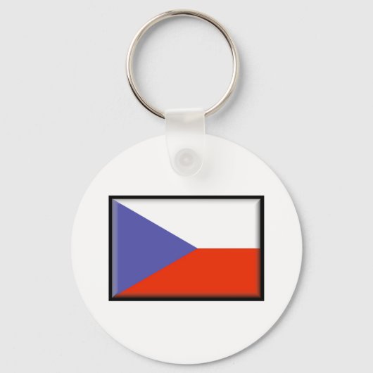vlag Tsjechië Sleutelhanger (Voorkant)