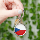 vlag Tsjechië Sleutelhanger (Hand)