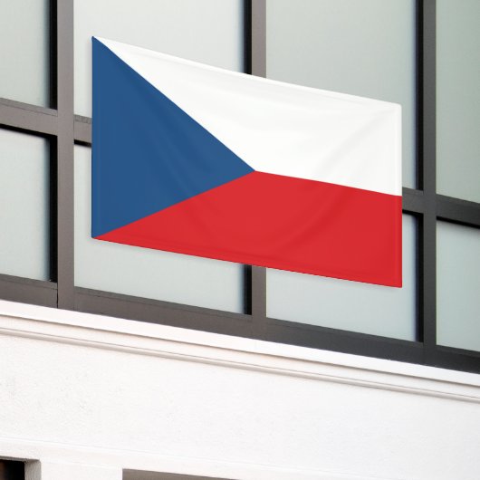 vlag Tsjechië Spandoek (Buitenkant Gebouw)