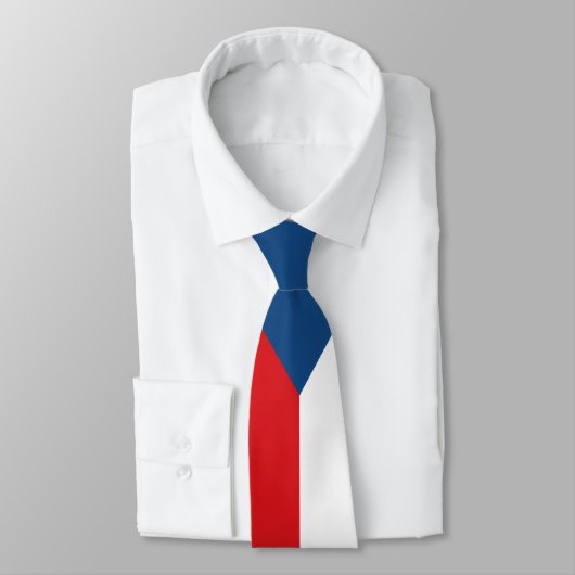 vlag Tsjechië Stropdas (Gebonden)