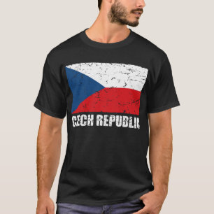  vlag Tsjechië T-shirt