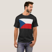 vlag Tsjechië T-shirt (Voorkant volledig)