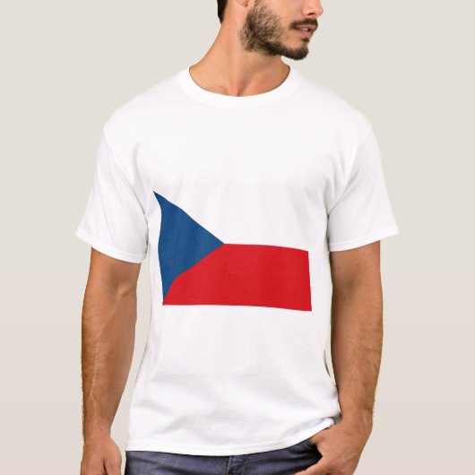 vlag Tsjechië T-shirt (Voorkant)