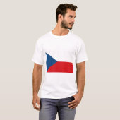 vlag Tsjechië T-shirt (Voorkant volledig)