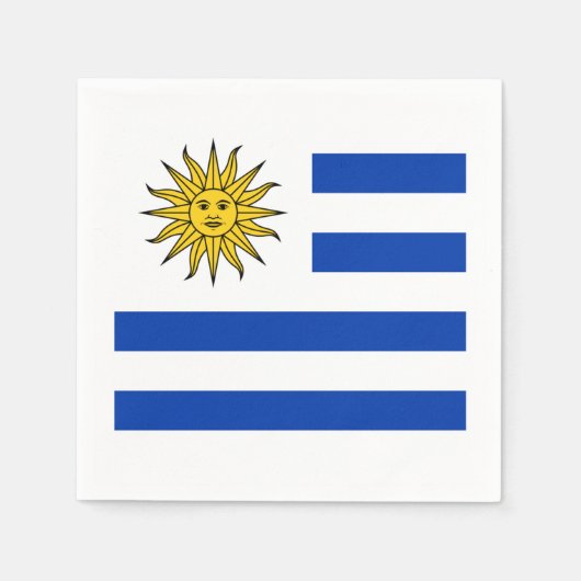 Vlag: Uruguay Servetten (Voorkant)