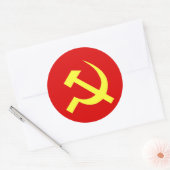 Vlag USSR - Gepersonaliseerd Ronde Sticker (Envelop)