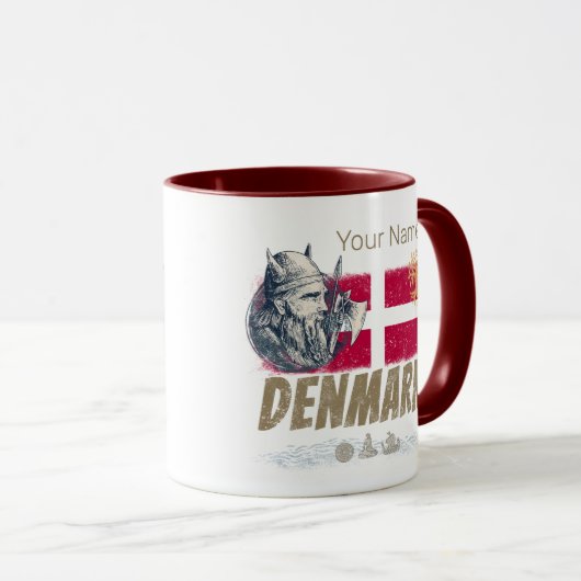 vlag vaart en schip souvenir mok (Voorkant rechts)