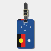 Vlag van Aboriginal Australië Bagagelabel (Voorkant verticaal)